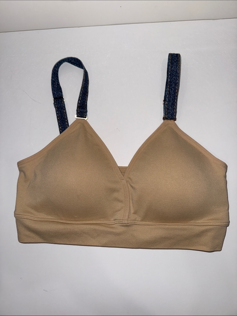 STRAP-ITS Nude Basic Bra with Interchangeable Denim Strap